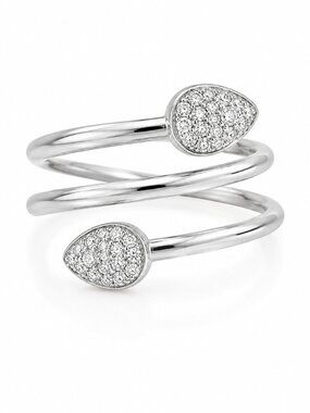Freida Rothman Vault Sterling Silver Spiral Ring Size 9 NWT $125 MSRP